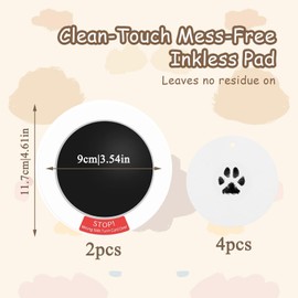 Set of 2 Baby Footprint Set, Baby Footprint Set, No Washing Baby Footprint Set, Handprint and Footprint Baby Set, for Baby Shower, Family Gift, 0-6 Months, with 4 Cards