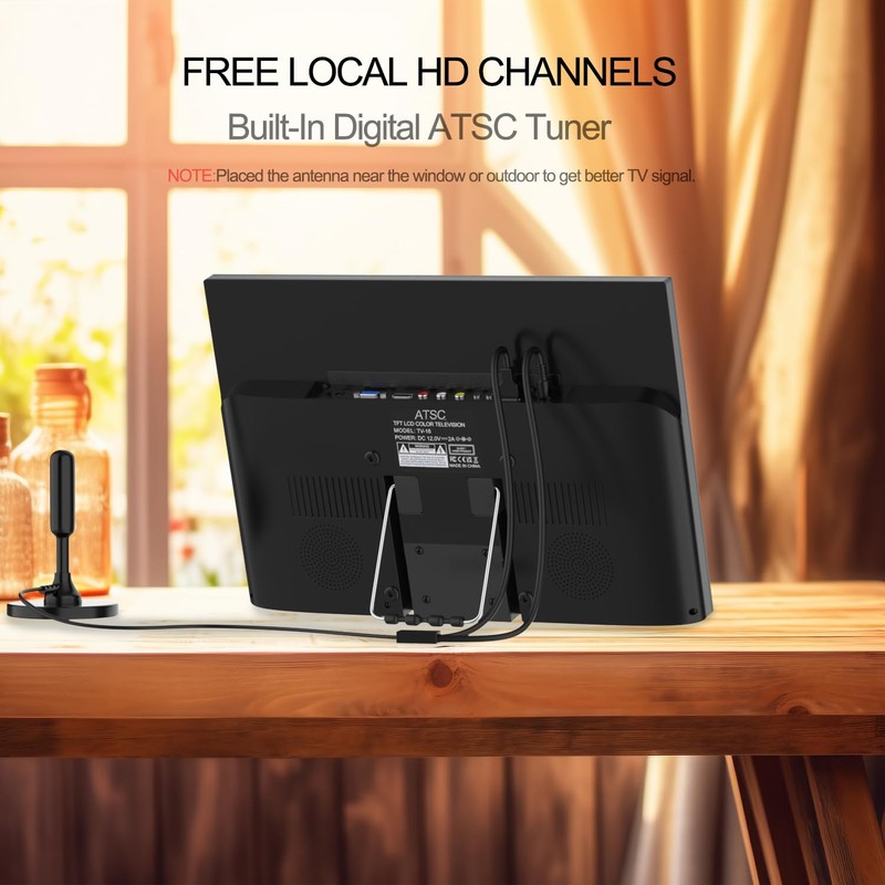 othoig 15.6 inch Small TV,Flat FHD IPS 1080P Screen TV