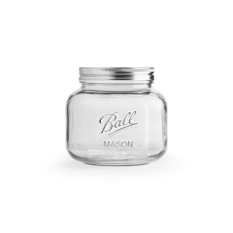 Ball Decorative Glass Mason Jar, Half Gallon Size, 64 OZ