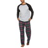 ADOME Mens Woven Pyjamas PJ Set Short Sleeve Crew Lounge