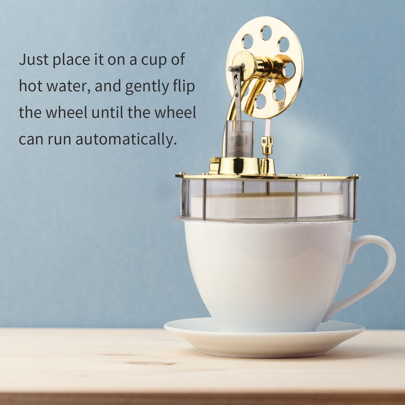 Low Temperature Stirling Engine Assembled Electricity Generator Heat Experiment Physical