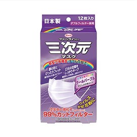 三次元マスク レインボー クールパープル 12枚入