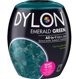 DYLON Washing Machine Fabric Dye Pod for Clothes & Soft Furnishings, 350g – Emerald Green