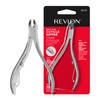 Revlon Half Jaw Cuticle Nipper, Manicure Tool for Nail Care,