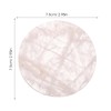 Rose Quartz Crystal Coasters, Round Gemstone Coaster for Drinks Pink
