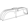 DOMAR D20300 Tandem Mudguard Set 13 to 14 Inch Plastic
