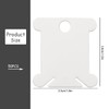 Luckious 50 PCS Plastic Floss Bobbins - Thread Cards with