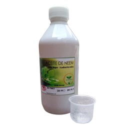 Aceite de NEEM 100% puro extra virgen, Más producto. Sin diluir y ORGÁNICO - Azadiractina. (240 ML)