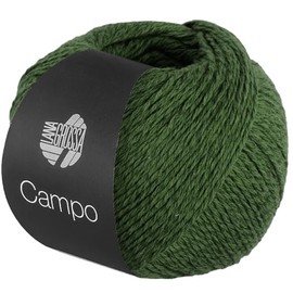 LANA GROSSA Campo Fine, Multi-Twisted Cotton Blend Yarn with Structure, Hand Knitting Yarn Made of 65% Cotton, 25% Viscose & 10% Linen, 50 g Wool for Knitting & Crochet, 165 m Yarn