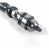 QWORK Portable Hand Drill With 3 Jaw Chuck For Precision