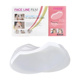 WALWAL Pack of 50 Disposable Clear Shower Face Shields Visor Cut Hair Color for Eye Protection after Eyelash Treatment