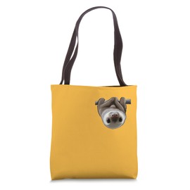 Tiny Baby Sloth Pocket Baby Sloth Cute Tiny Sloth Tote Bag