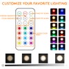 Deitybless 13 Color LED Puck Lights with Remote Control, Wireless