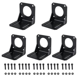 CNCMANS 5 x Stepper Motor Bracket 42 Stepper Motor Mount Nema 17 Stepper Motor Bracket with Screws Stepper Motor Mount Bracket