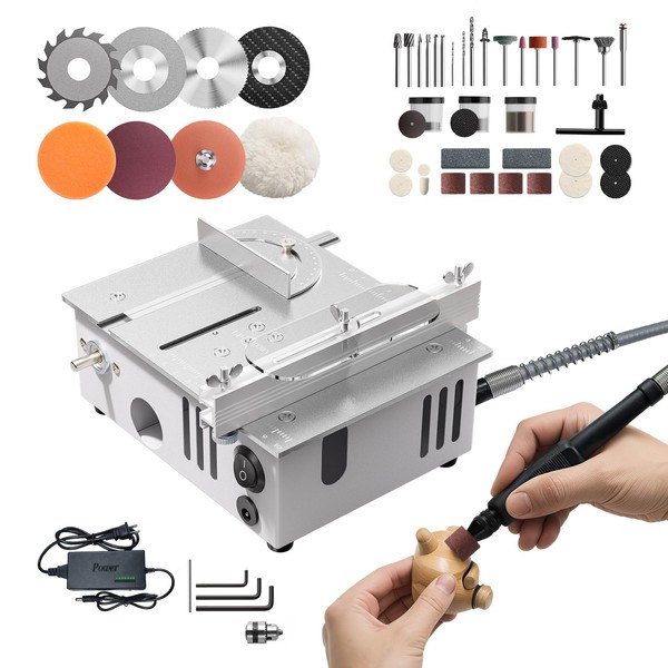 MIMYTH Mini Table Saw for Crafts, Multifunctional Portable Table Saws