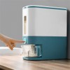 22 Lbs Rice Container Dispenser with Measurable Rice Cylinder (Gray)