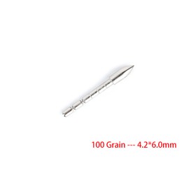 ZSHJGJR - 24 puntas de flecha para tiro con arco, 4,2 mm, 60/80/100/120 frijoles, puntas de flecha, pegamento en el eje de flecha, tiro con arco, puntas de campo de flecha de caza (100 frijoles, 4,2 x