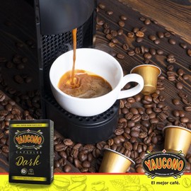 Yaucono Espresso Capsules, Dark Roast,100 Percent Coffee from Puerto Rico Compatible with Nespresso Machines, 18 Count (Pack of 8)