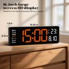Brauthon Digital Wall Clocks,16" Large Display LED Digital Clock with