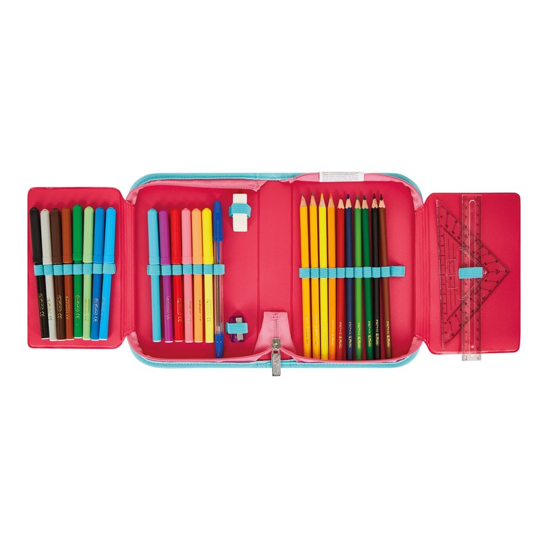Herlitz 31-Piece Pencil case, Ballet Love, 20,5 x 14 x