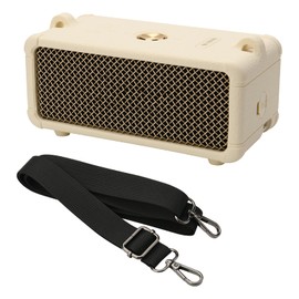 TXEsign Silicone Cover for Marshall Emberton III Speaker, Soft Silicone Case Replacement Protective Skin Cover Portable Travel Sleeve with Shoulder Strap (Case Only) (Cream)