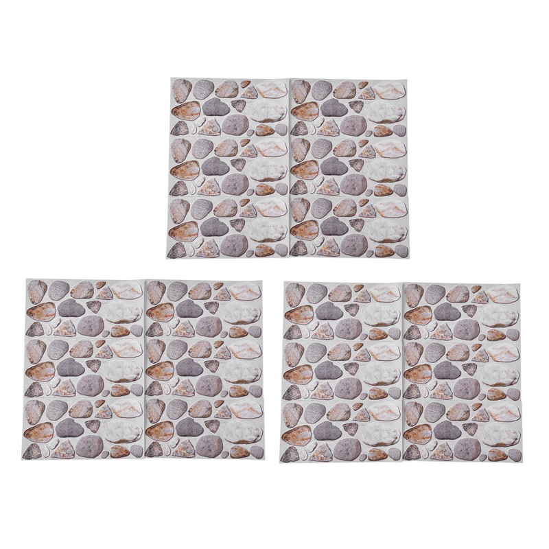 18PCS Tile Stickers Strong Reflection Water Oil Proofing Strong Layering