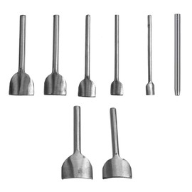 Leather Half Round Cutter Punch, Steel Corner Hole Belt Circle Craft Tools for Wallet End Garden DIY Handwork Project, 5-40mm