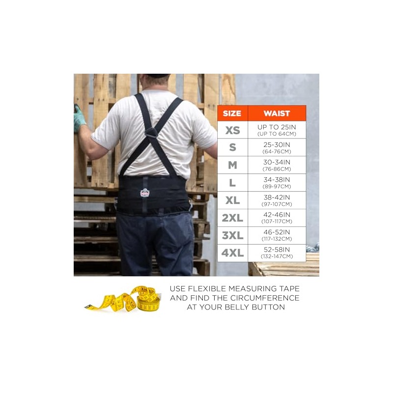 Ergodyne Proflex® Soporte de la espalda cinturón de alto rendimiento,