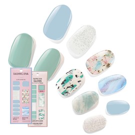 Dashing Diva Dashing Diva Gloss Nail Strips Bundle - The Quartz Collection- Spiritual Journey & Desert Quartz - UV Free, Chip Resistant, Long Lasting Gel Stickers - Contains 2 Sets