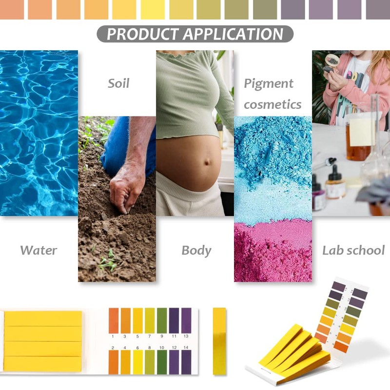pH Test Strips, pH 1-14 Litmus Paper pH Test Strips,