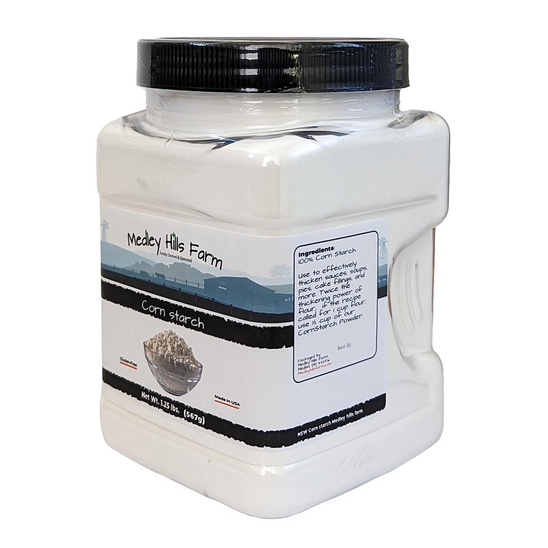 Corn starch by Medley hills farm 1.25 lbs. in Reusable