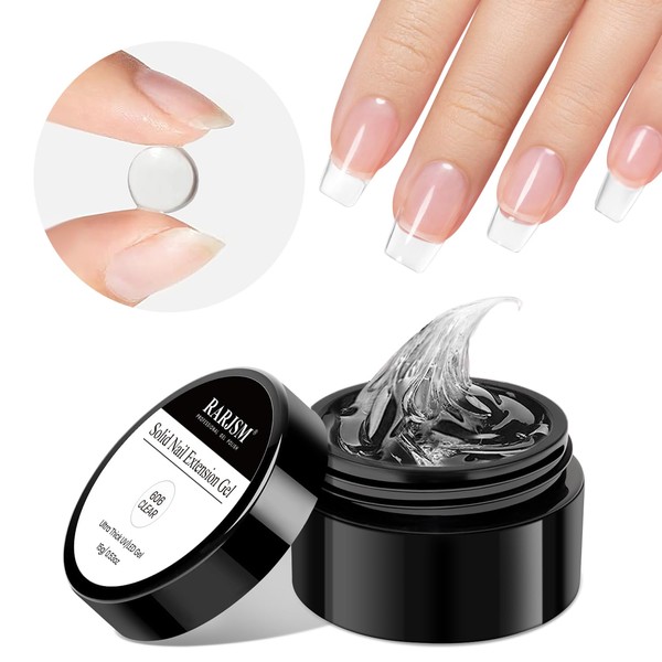 RARJSM Solid Builder Nail Gel Clear Solid Building Gel Nail