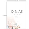 25 Letter Paper Sets DIN A5 - Natural Paper in