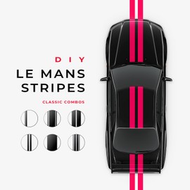 VViViD Vinyl Tape Pinstripe Pink Fluorescent Neon Gloss Adhesive Automotive Film (1/2" x 20ft)