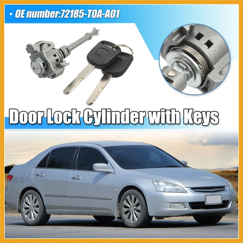 Partuto 1 Set Driver Side Door Lock Cylinder Set Kit