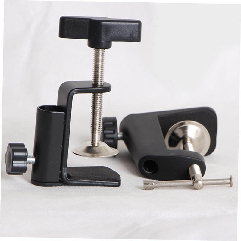 Gadpiparty 1PC Sturdy Metal Table Clip Thickened Round Buckle Desktop