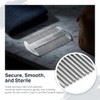 2Pcs Stainless Steel Beard Comb Credit Card Size Men Anti-Static