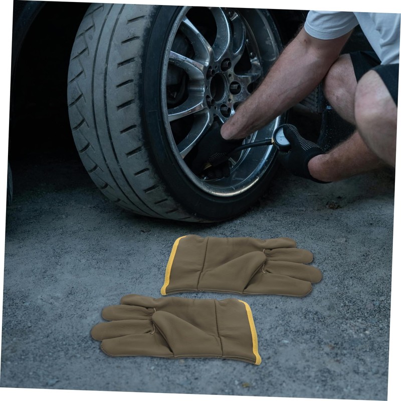 NOLITOY 1 Pair Welding Gloves Heat Resistant Protective Gear for