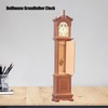 1/12 Dollhouse Miniature Grandfather Clock Wooden Mini Model Furniture Accessory
