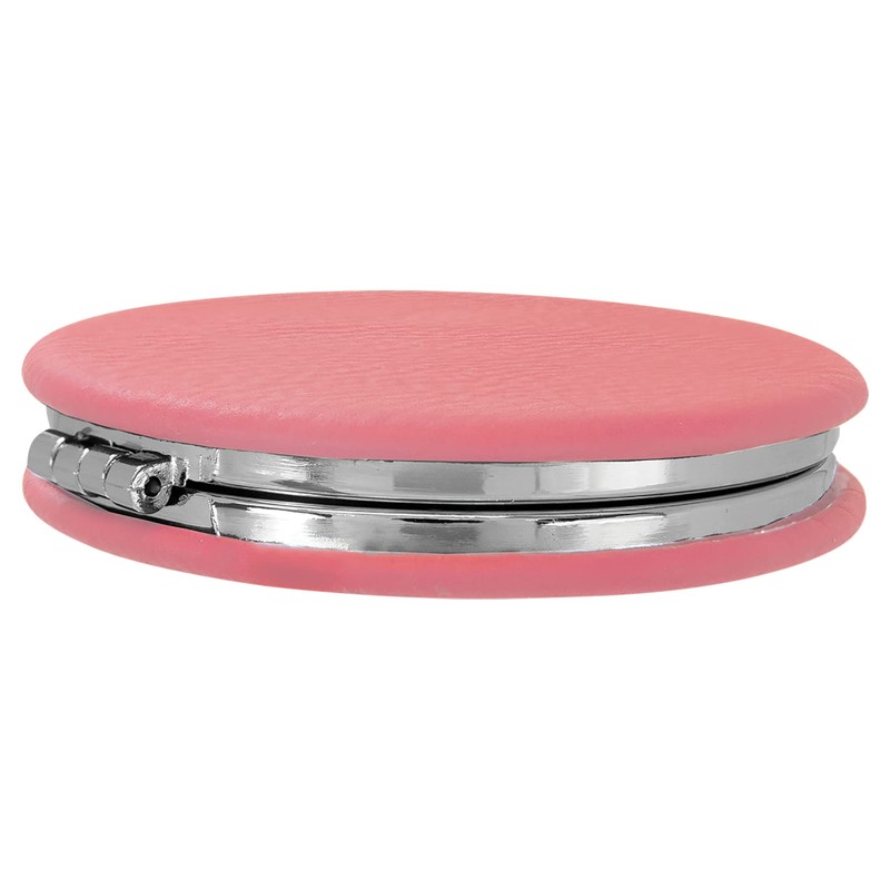 Enthoozies Beach Vibes Pink Laser Engraved Leatherette Compact Mirror -