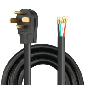 RVMATE 4 Prong SRDT Dryer Cord 10 Feet, 30 Amp Appliance Power Cord (NEMA 14-30P to 4-Wire), 4 Wires with O Ring Terminal Connectors, 100% Copper Wire Dryer Extension Cord.