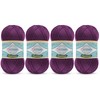 Yarn for Crocheting & Knitting - 4 Skeins (4x383 Yds)