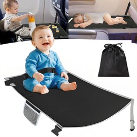 Toddler Airplane Bed, Airplane Seat Extender Travel Bed for Kids, Baby Travel Essentials for Flying, Portable Plane Bed Footrest for Toddler, Long Flight Must Haves for Baby