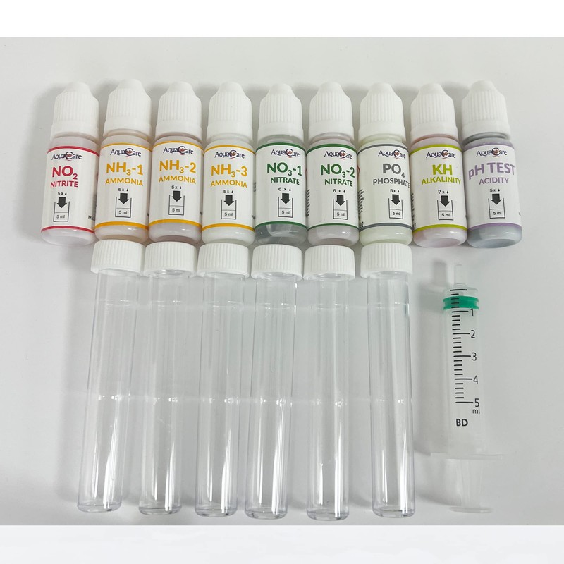 AquaCare 6 in 1 Aquarium Master Test Kit for Freshwater