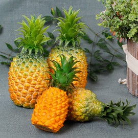 LONGHAO Artificial Pineapple, Artificial Fruit Decoration, Fake Fruit Plastic Pineapple, Fruit Pineapple Ornament Decoration, Artificial Fruit Vegetable Decoration, for Shop Window Decoration/Photo