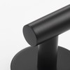 Tecmolog SBH235B-2 Stainless Steel Wall Hook Towel Rail Black (Pack