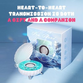 Creative New Shell Portable Speaker, Color Light Mode, Treble Stereo, Suitable for Party, Home and Outdoor - Color: Polyurethane