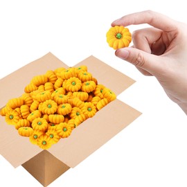 Pumpkin Erasers Bulk Party Favors Mini Pumpkin Erasers for Children Students Back to School Gifts Classroom Counting Math Manipulative Counters Teacher Rewarding Gift 50pcs