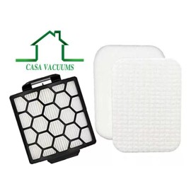 Casa Vacuums 1 HEPA  + 2 Foam Filter for Shark Navigator Pet Plus NV150 NV251 NV255 ZU62 ZU60