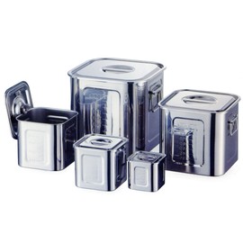 AG 18-8 Graduated Square Kitchen Pot 5.3 inches (13.5 cm) (Handless)